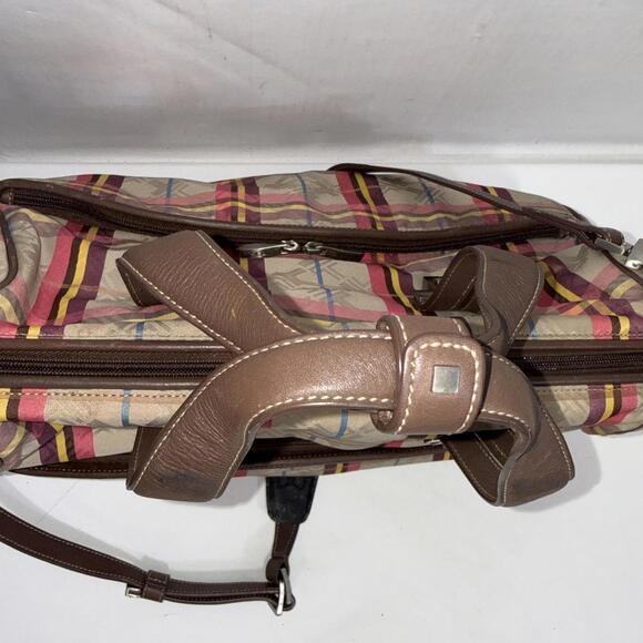Tumi Voyager SAMPLE Ultra Rare Plaid Vintage Y2K Travel Luggage Baby Diaper Bag - Picture 3 of 15